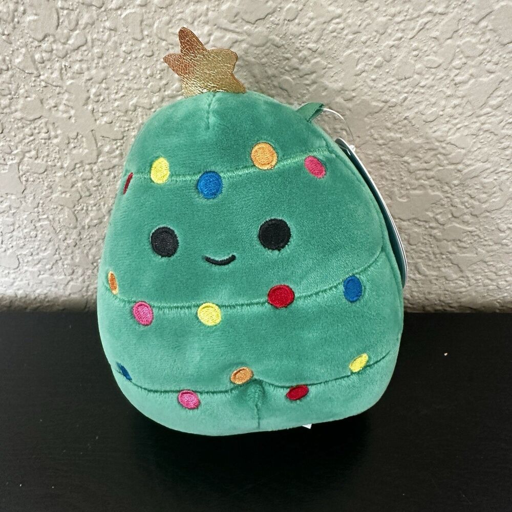 Squishmallows 5" Carol Christmas Tree NWT Kellytoy 2021 Plush Toy New w/‎ Tags